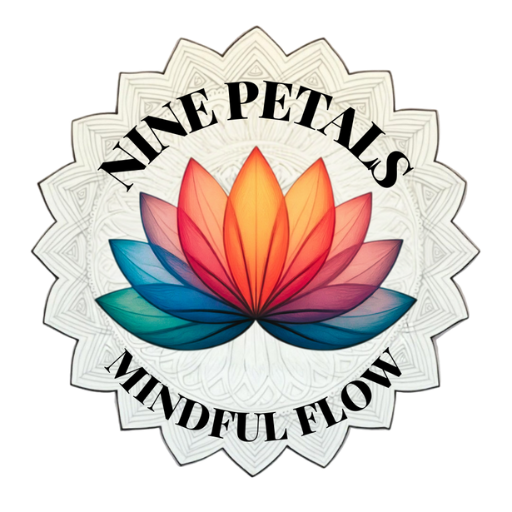 Nine Petals – Mindful Flow Logo